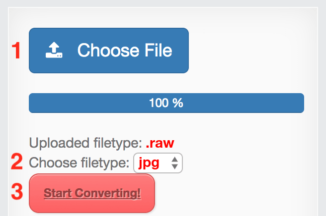 How to convert RAW files online to JPG